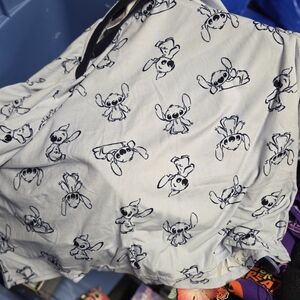 White Shorts with Cartoon Print